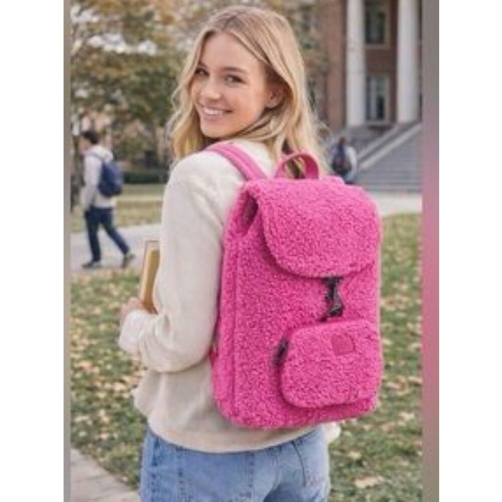 UGG Inara Sherpa Backpack Fushia Hot Pink - Picture 5 of 8